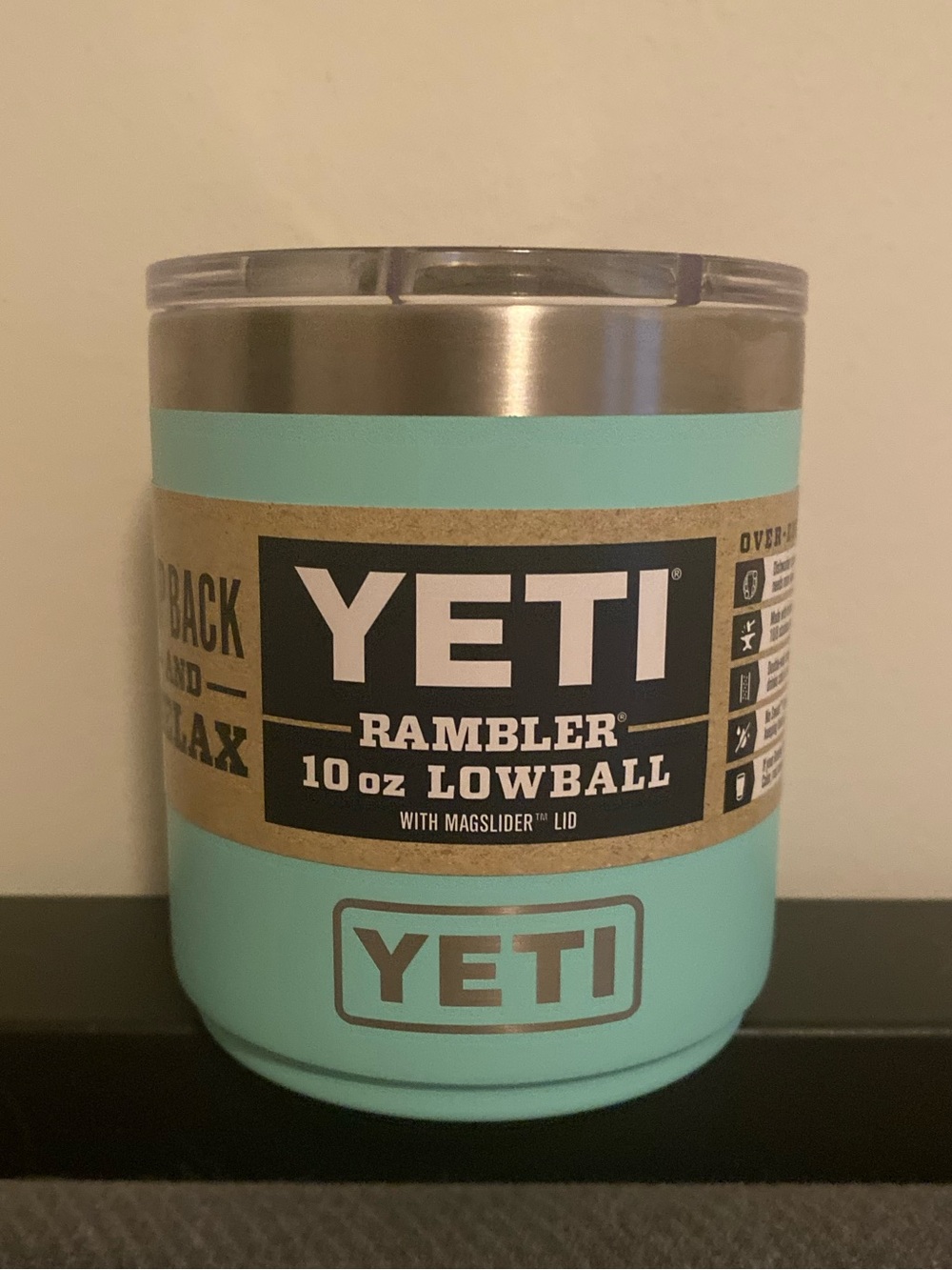 Yeti Rambler Lowball 10 oz in Seafoam Blue-Green